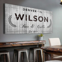 Bar and Grill Sign IV