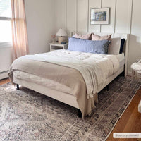 Barny Tan Flat Pile Washable Area Rug