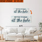 Upgrade Your 36x12 Inches 'Better To Wake At The Lake' To 48x16 Inches Canvas