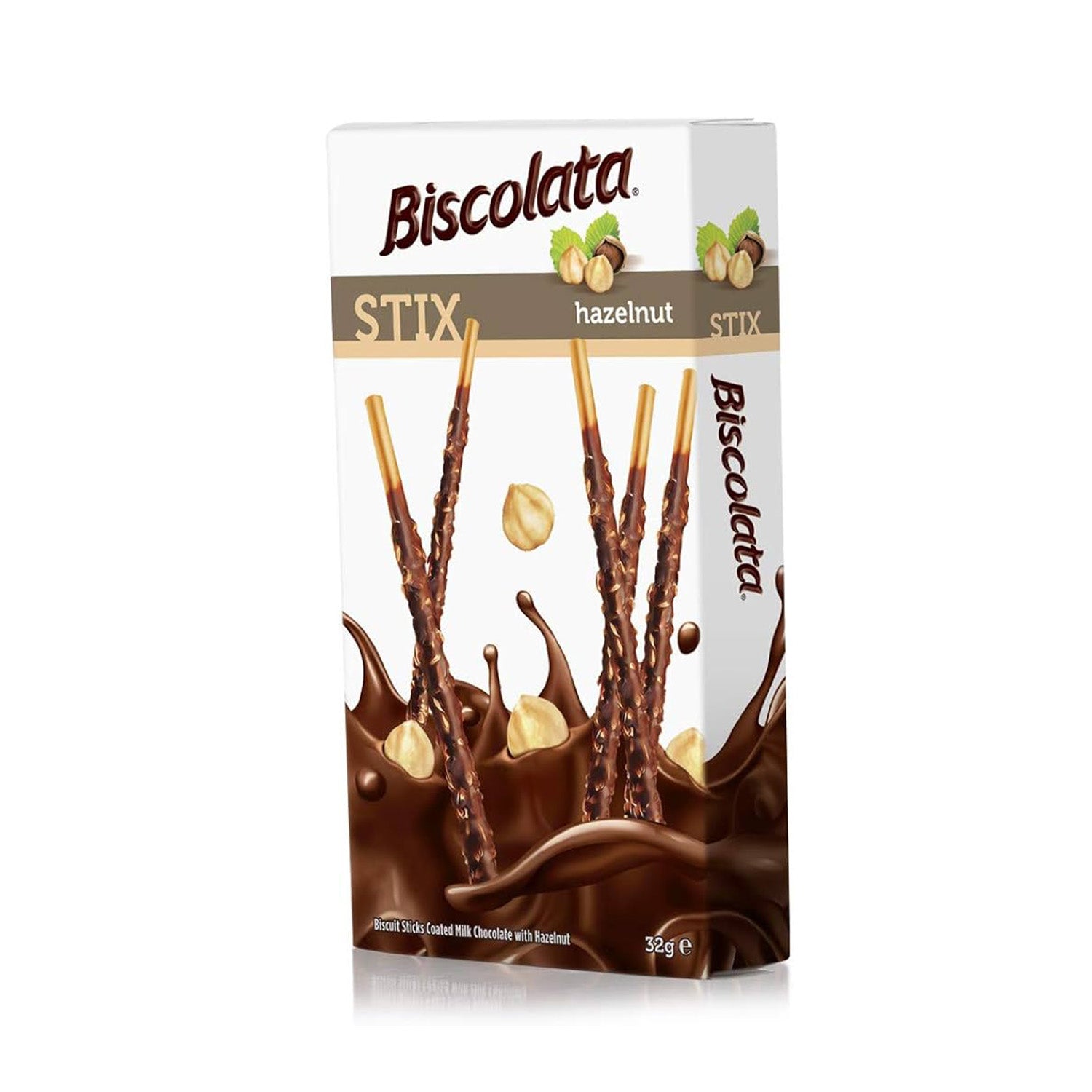 Biscolata Stix Hazelnut 32G