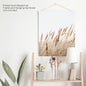 Bohemian Pampas Grass Print. Nature Inspired Theme