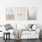 Boho Minimalist Wall Art Set. Abstract Faces, Grass, Stairs