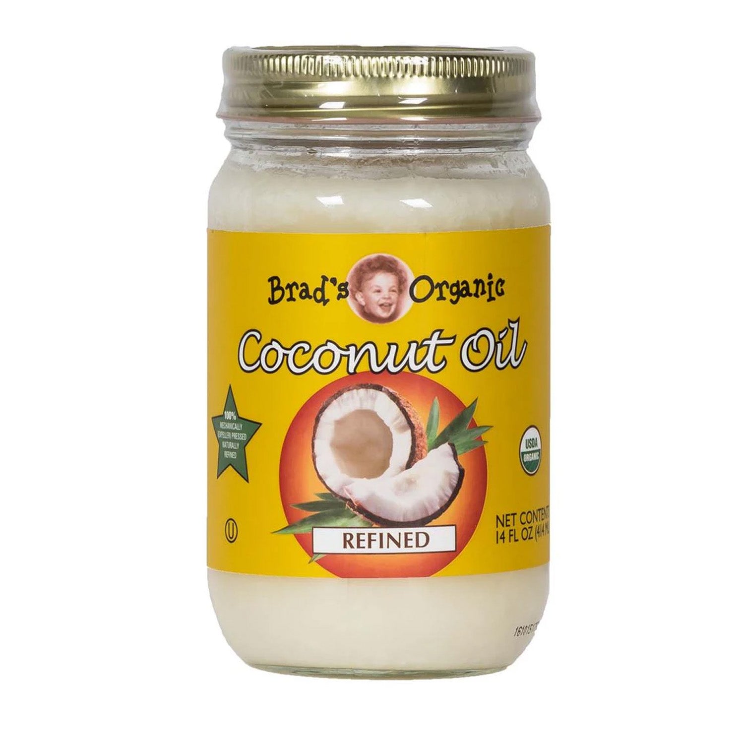 Brads Coconut Oil 14Oz Refined