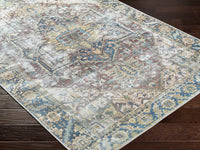 Blue Catigpian Distressed Washable Area Rug - Clearance