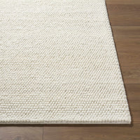 Clayne Beige Premium Wool Area Rug