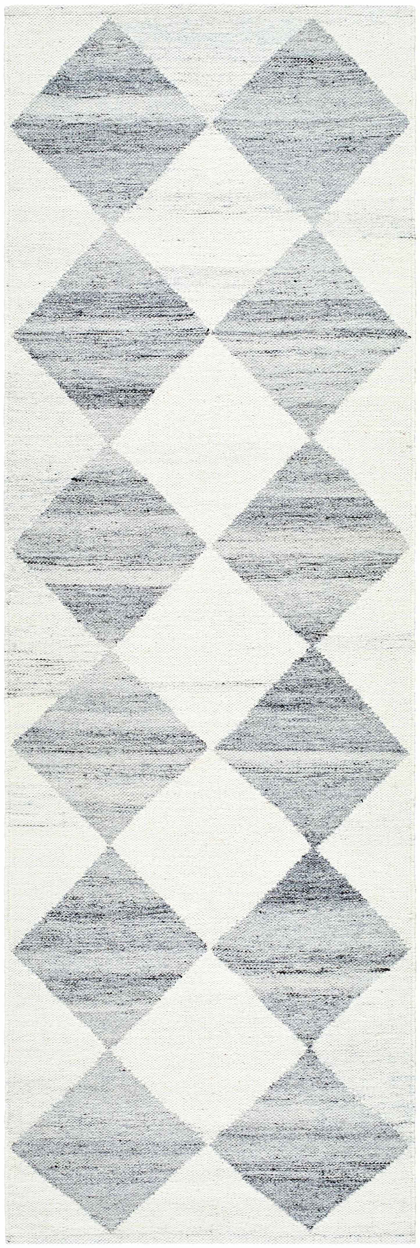 Vivir x Livabliss Antho Light Gray Diamond Rug
