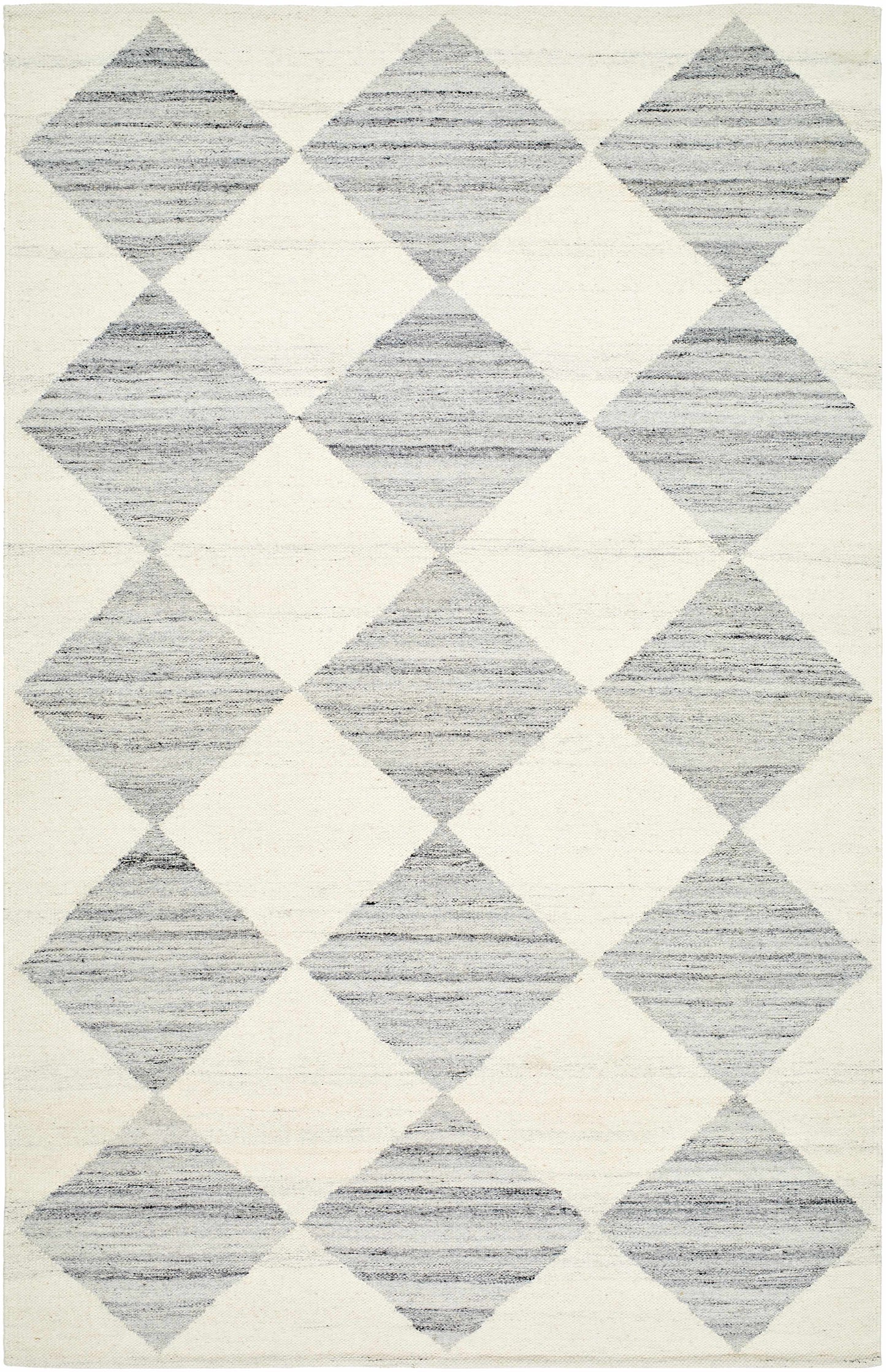 Vivir x Livabliss Antho Light Gray Diamond Rug