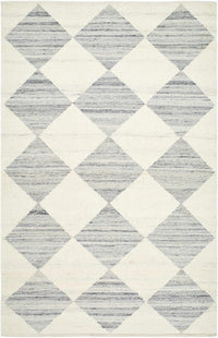 Vivir x Livabliss Antho Light Gray Diamond Rug