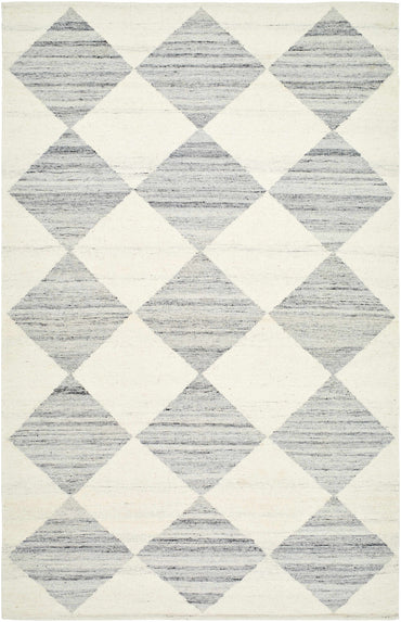 Vivir x Livabliss Antho Light Gray Diamond Rug