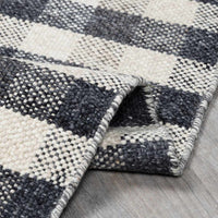 Chilliwack Gray Plaid Wool Rug