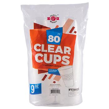 Clear Cups 80Pc