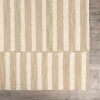 Idaho Broken-Striped Beige Area Rug | Our PNW Home X Livabliss