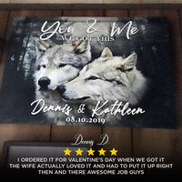 We Got This Couple Wolves Sign II
