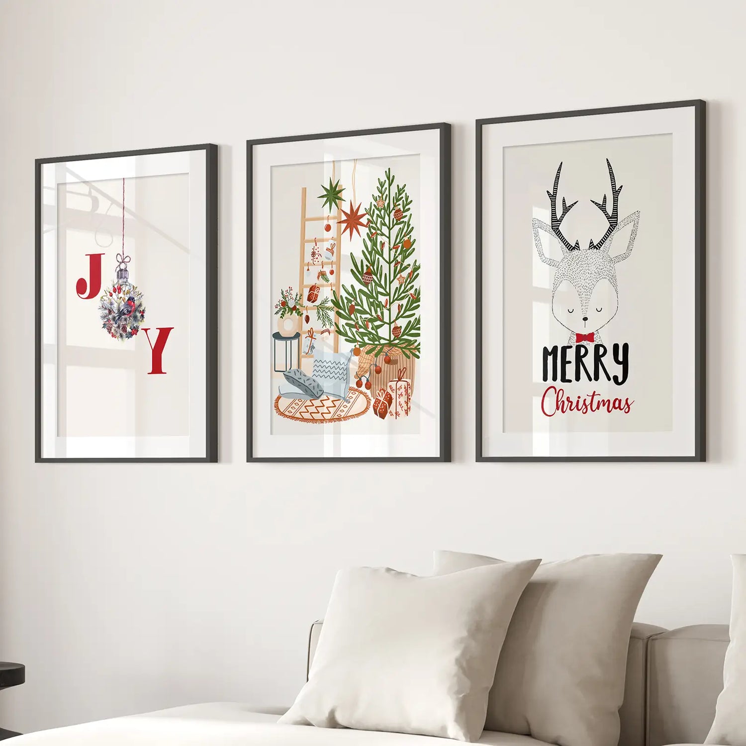 Kreş Noel Kış Sanat Posteri Ev Dekorasyonu