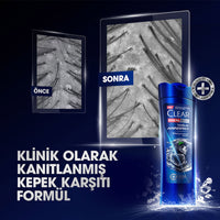 Clear Shampoo Intense Men 350Ml