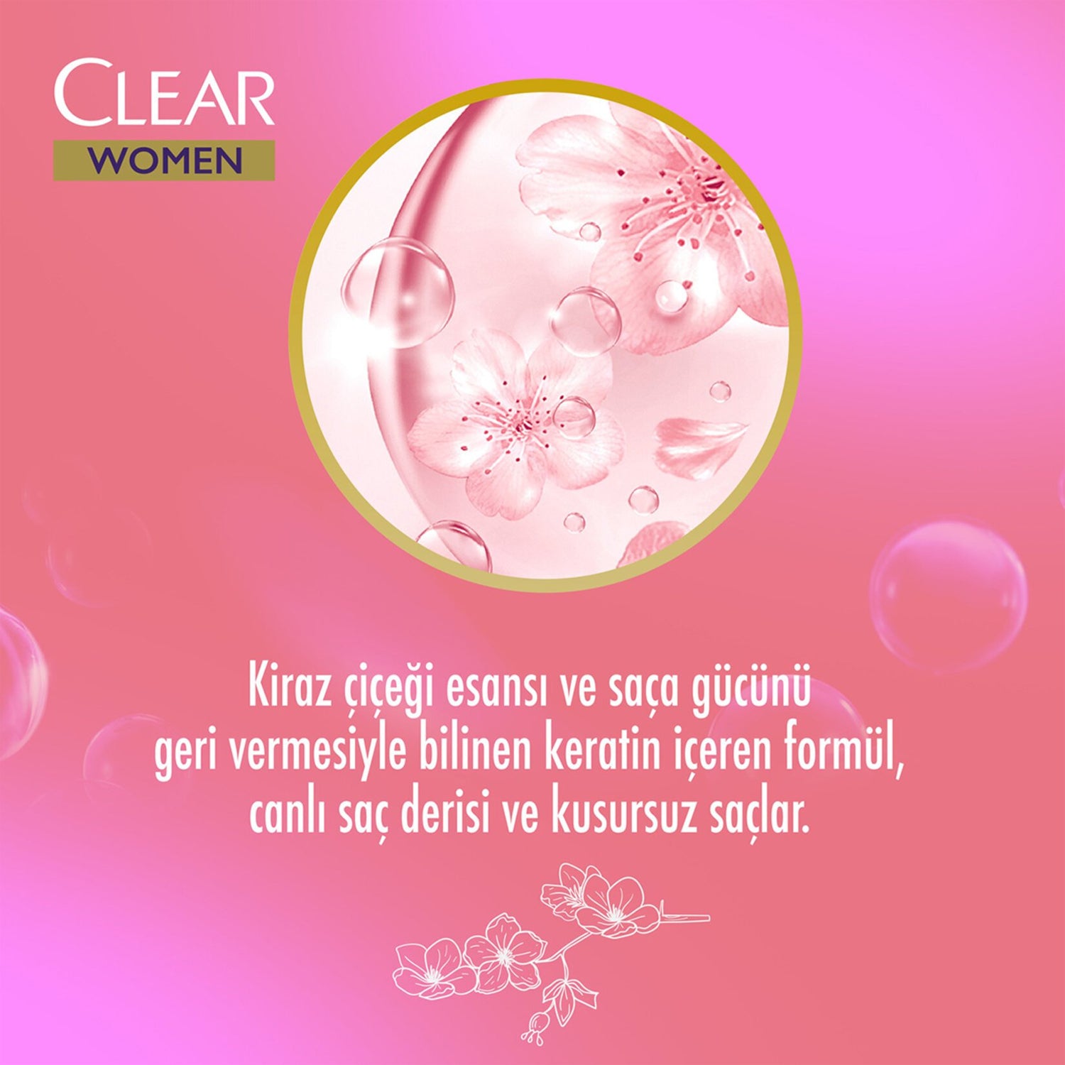 Clear Women Cherry Shampoo 350Ml