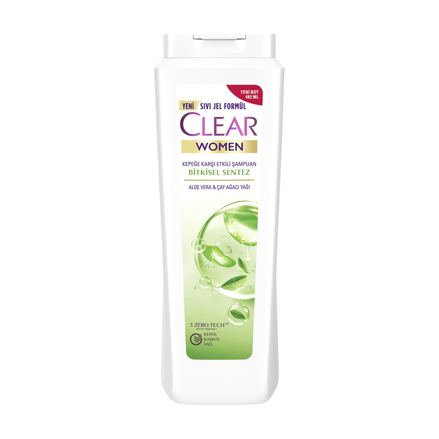 Clear Women Herbal Aloe Vera And Tea Tree Oil Anti-Dandruff Shampoo 350Ml