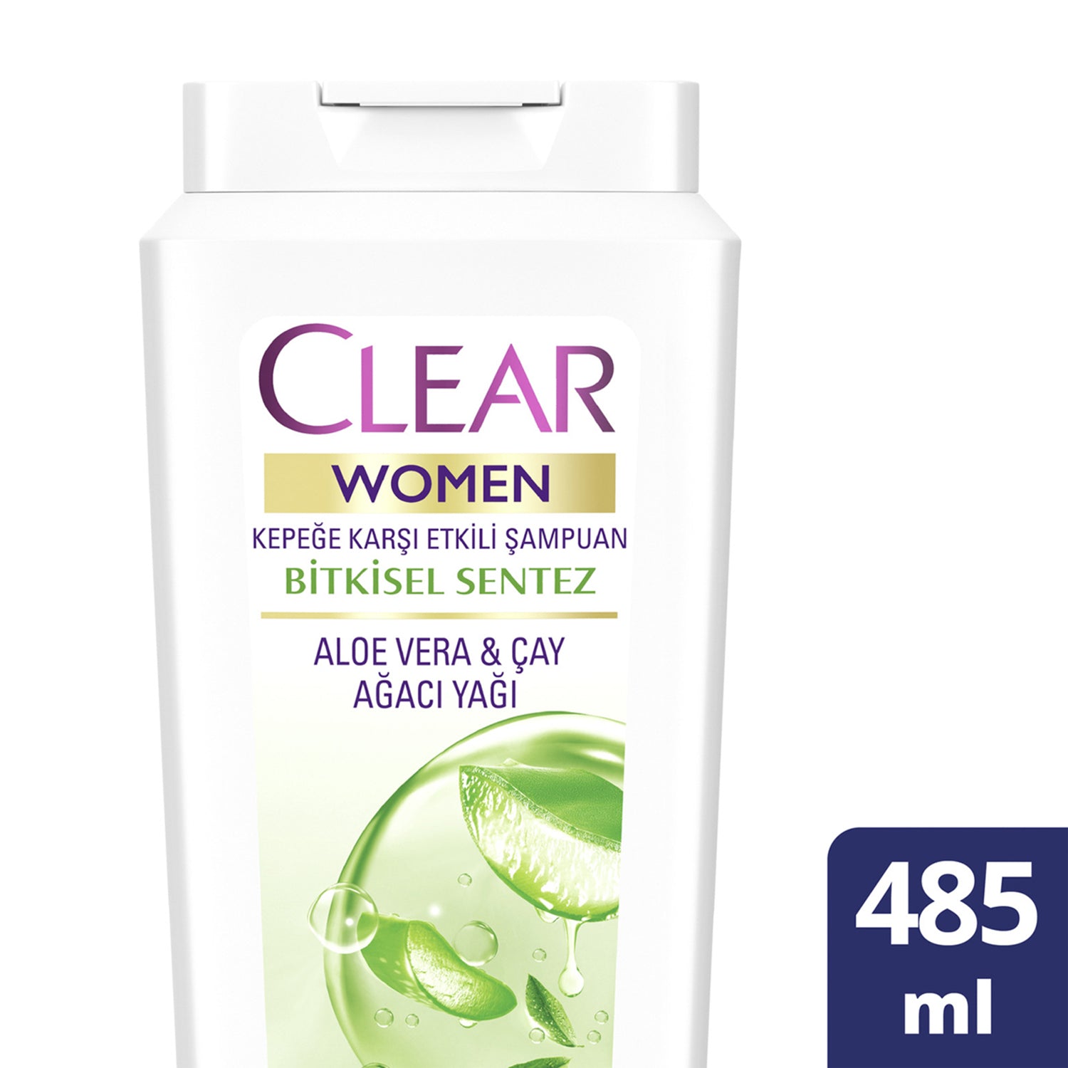 Clear Women Herbal Aloe Vera And Tea Tree Oil Anti-Dandruff Shampoo 350Ml