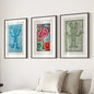 Colorful Trendy Groovy Wall Art. Poster Set Decor
