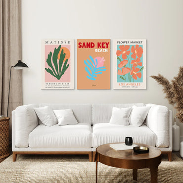 Trendy Colorful Prints Set of 3 Henri Matisse Art