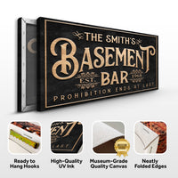 Custom Basement Bar Sign