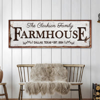 Custom Vintage Rust Farmhouse Sign
