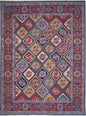 Handwoven Nourison Soumak SK43 Multicolor Area Rug – 8'5" x 11'7" – Professionally Cleaned
