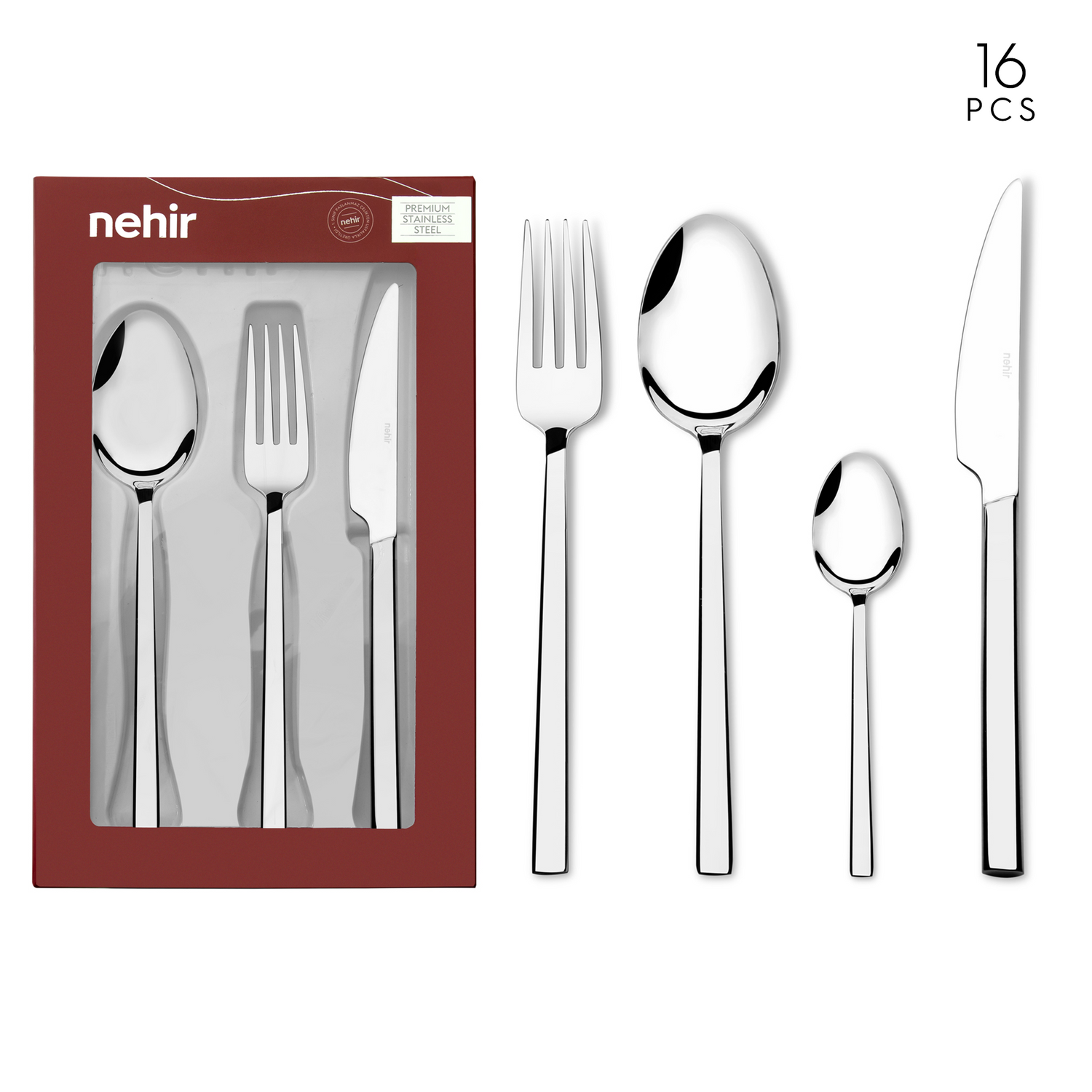 Dalyan 16-Piece Cutlery Set