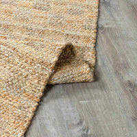Lonut Checkered Jute Area Rug - Promo
