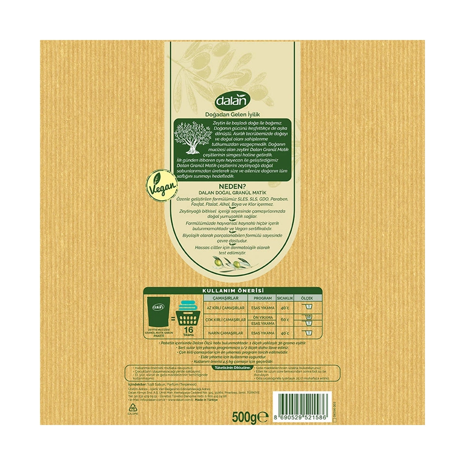 Dalan Olive Oil Laundry Soap 1Kg