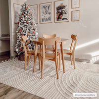 Dauin 3D Rainbow Area Rug with Tassels