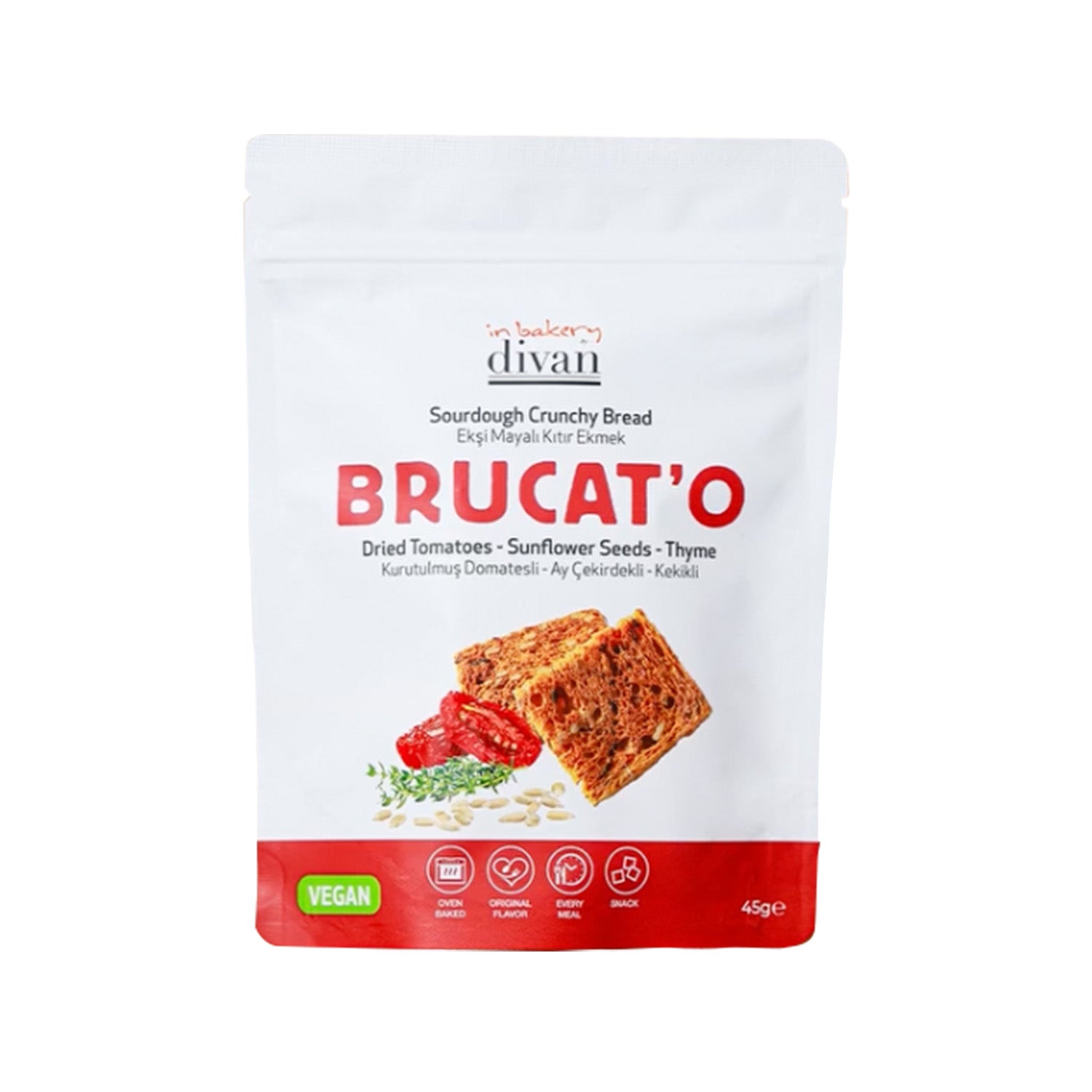 Divan Brucato Tomato 45G