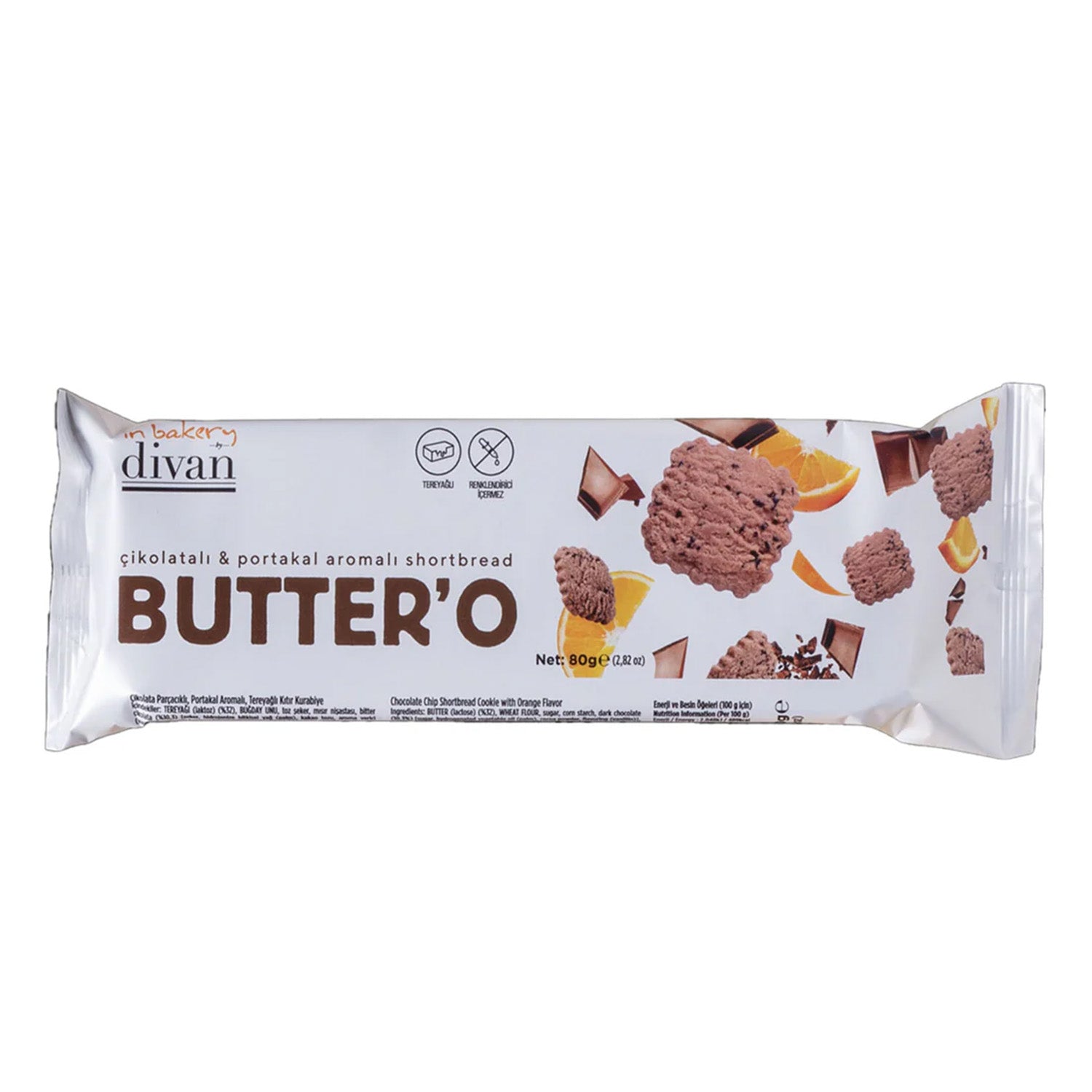 Divan Buttero Choco Orange 80G