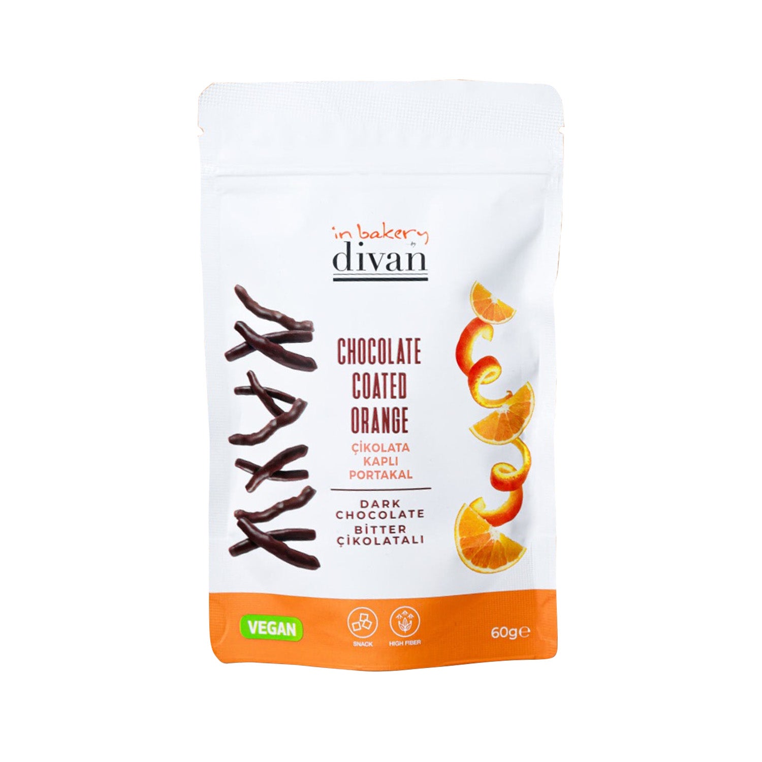 Divan Choco Coated Orange 60G