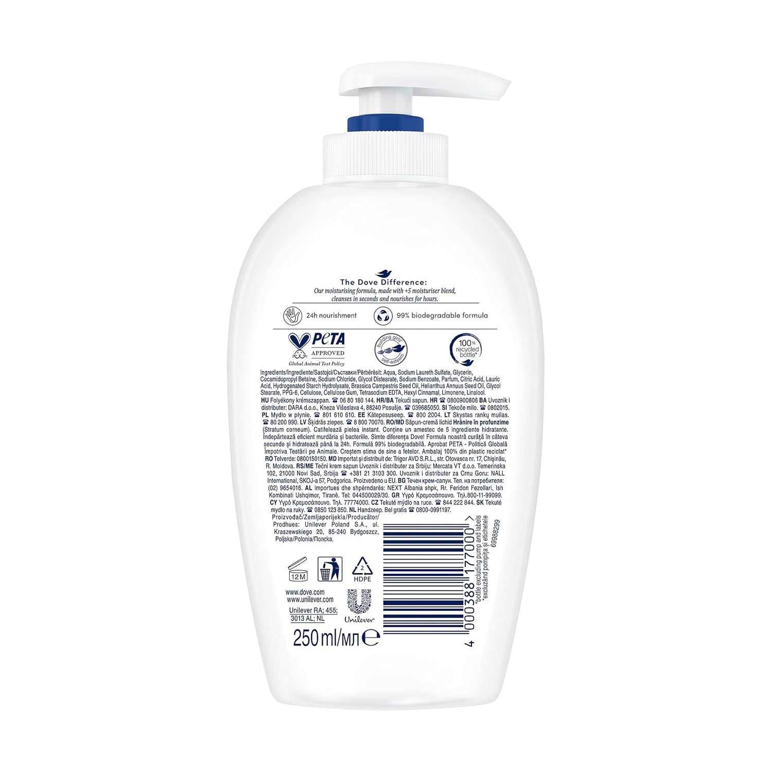 Dove Hand Wash Deeply Nourishing 250