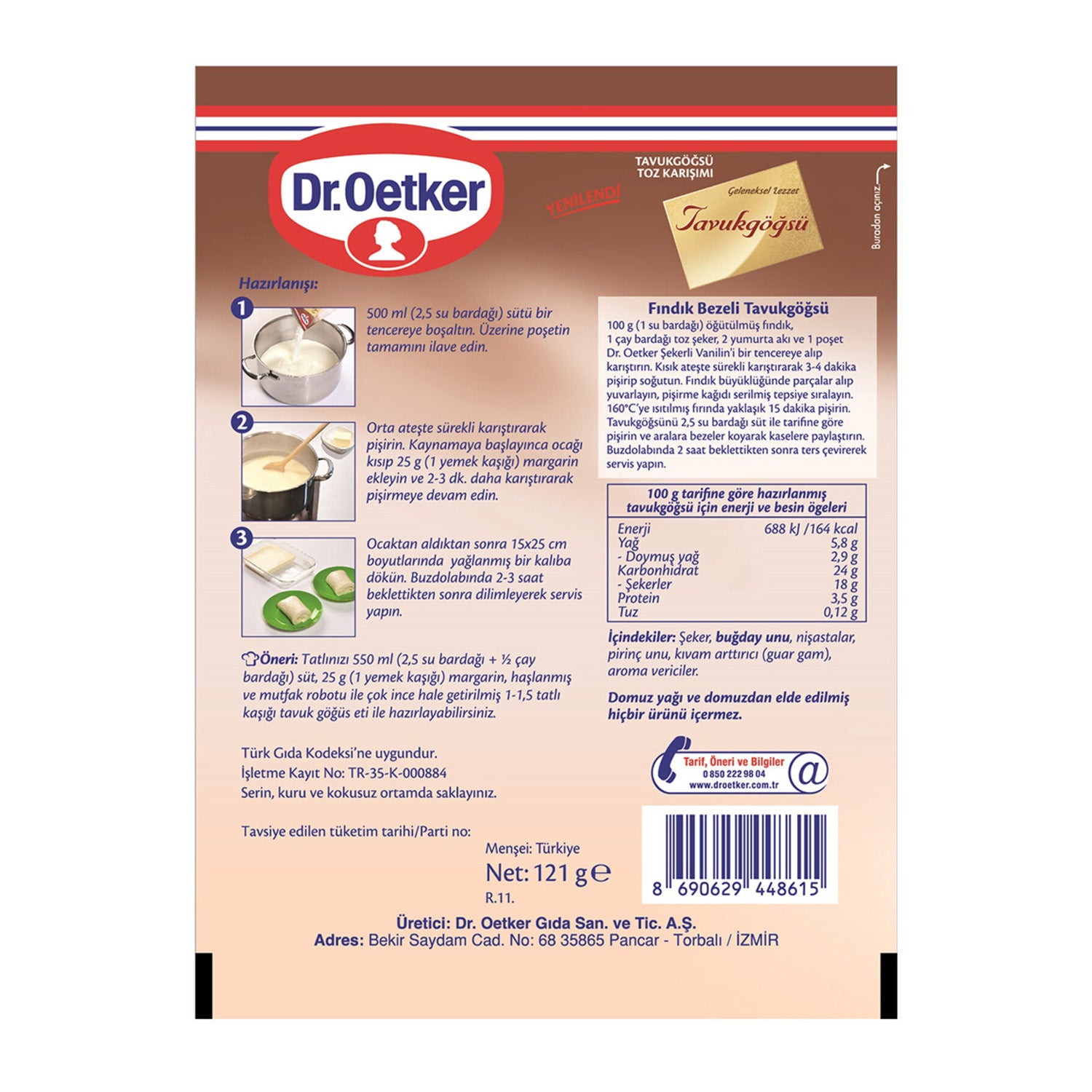 Dr.Oetker Tavukgogsu 129G