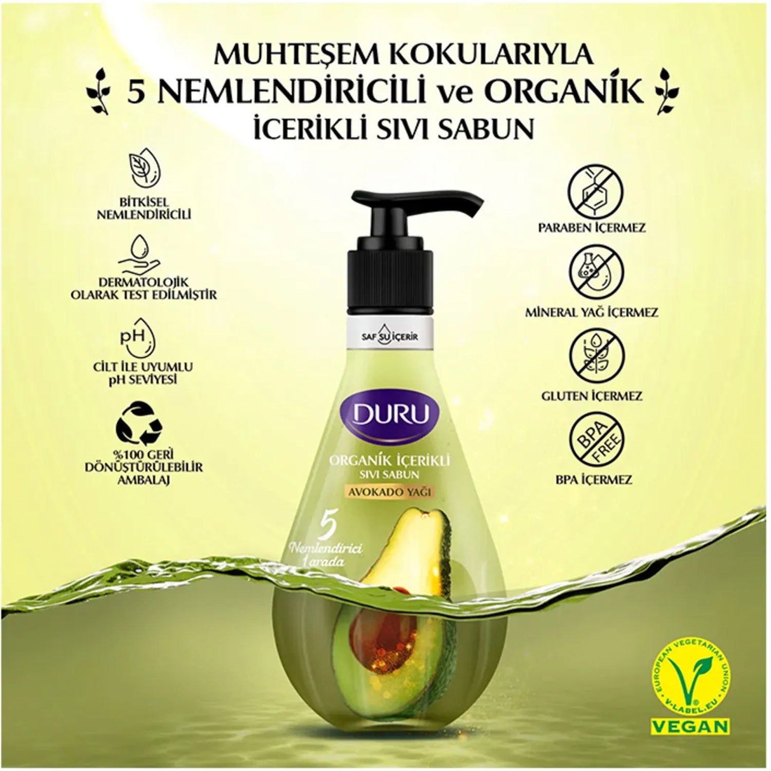 Duru Avocado Liquid Soap 500Ml
