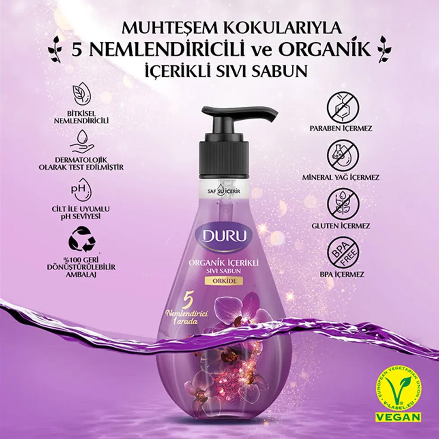 Duru Orchide Liquid Soap 500Ml