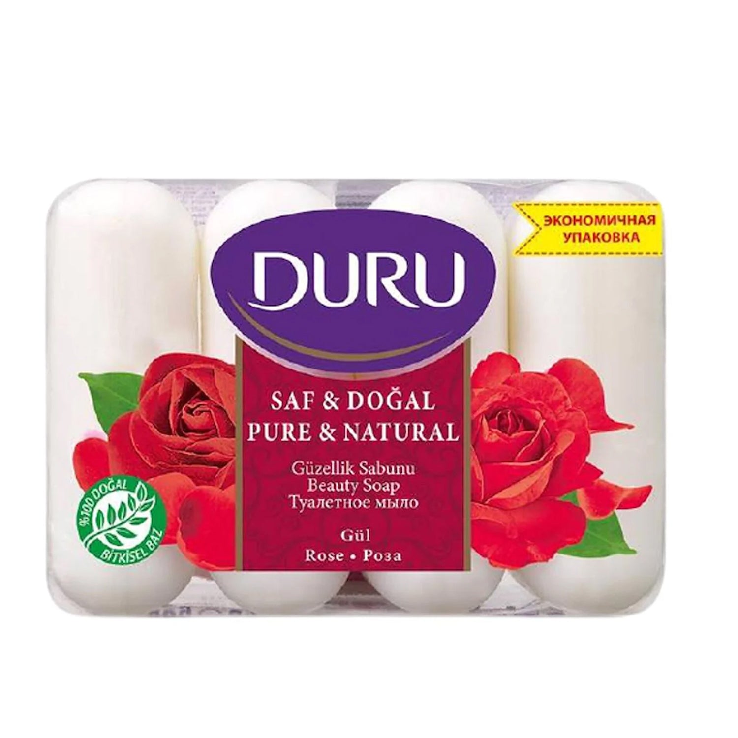 Duru Pure&Natural Rose Soap Bar 280G