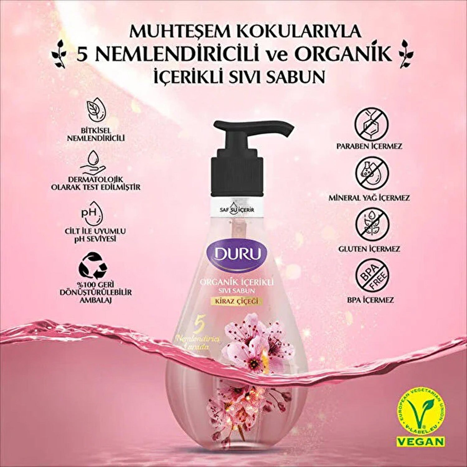 Duru Sivi Sabn Kiraz Cicek 500