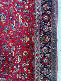 Incredible Persian Kashan All Over Wool Rug 10’2” x 14’