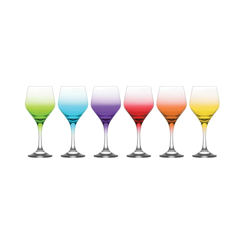 Lav Color Vine Glass 6Pcs