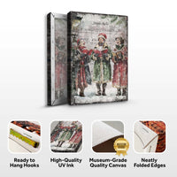 Vintage Christmas Carolers Wall Art II