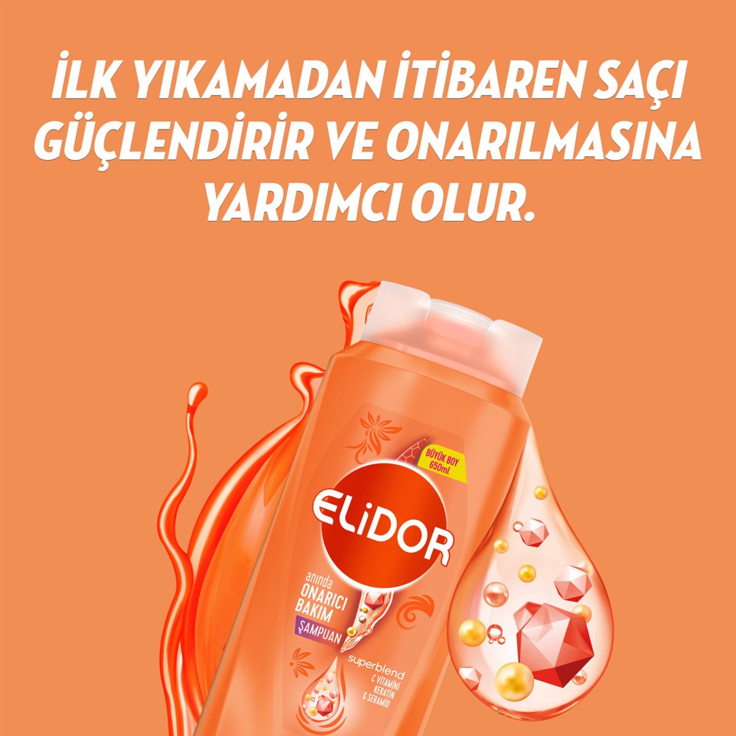 Elidor Repair Care Shampoo 500Ml