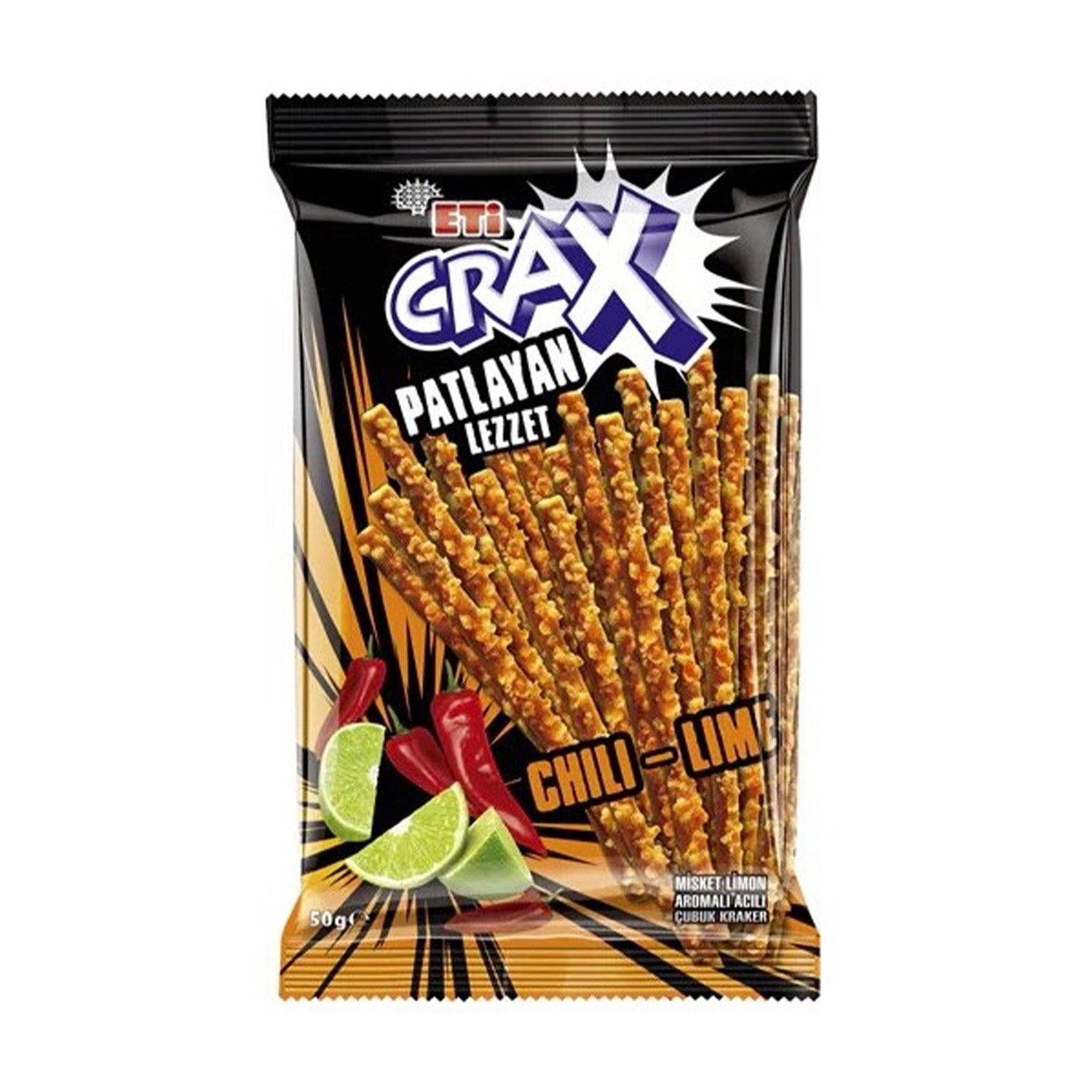 Eti Crax Chili&Lime Stick 50G