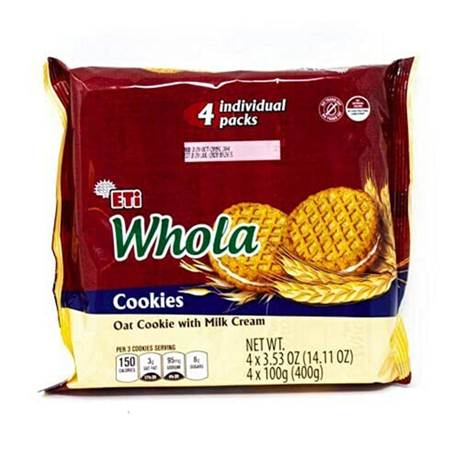 Eti Whola Oat Biscuit&Crm 400G