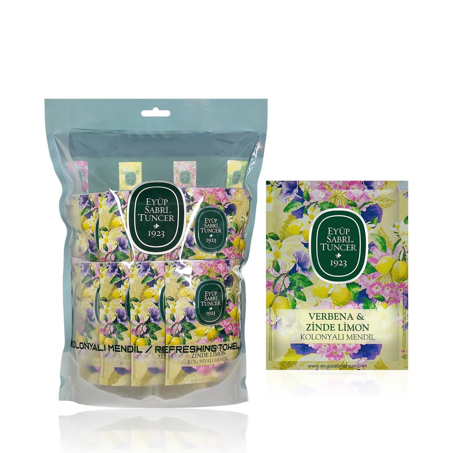 Eyup Sabri Tuncer Cologne Wipe 150Pc Verbena&Zinde Lemon