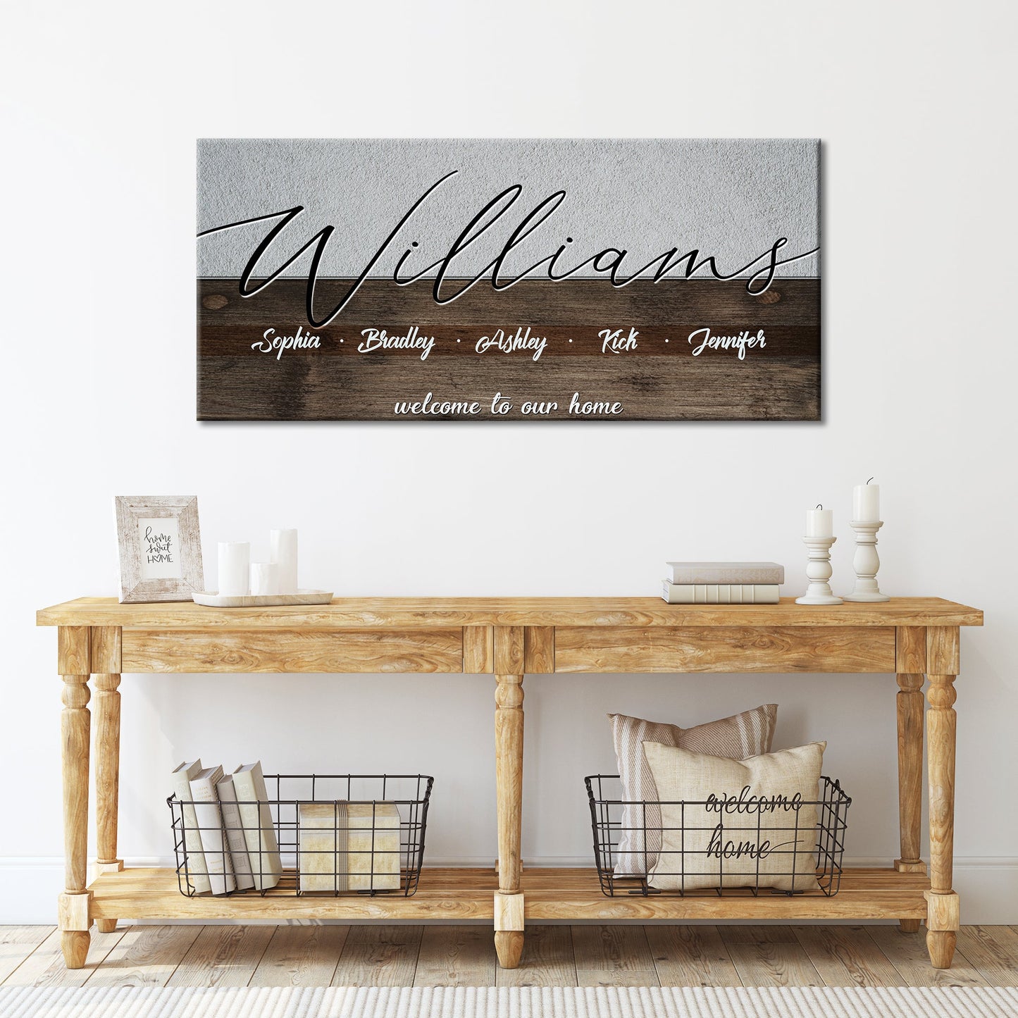 Family Welcome Sign
