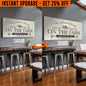 Upgrade Your 48x24 Inches 'Life is Better on the farm' (Style 1) Canvas To 60x30 Inches