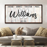 Family Wood Sign III